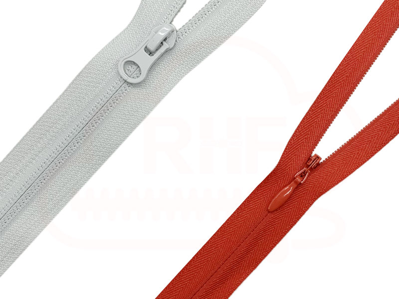 Invisible Zippers and Reverse Nylon Zippers