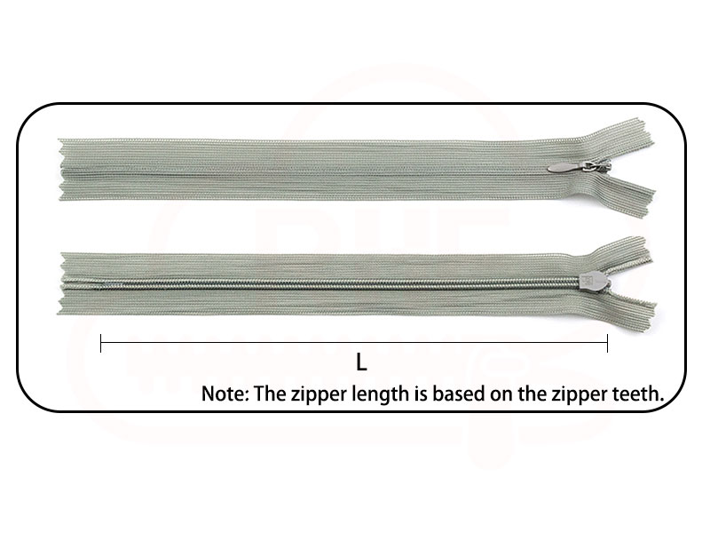 Measure Invisible Zippers