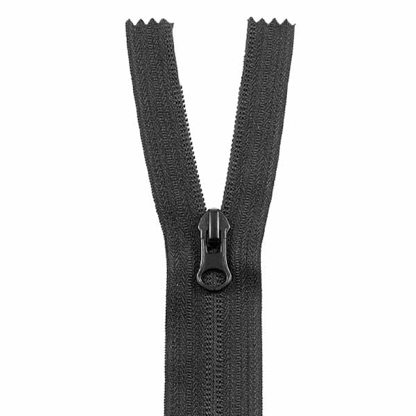 Reversed-nylon-zipper