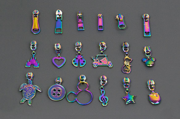 Custom Metal Zipper Pullers-Rainbow Metal Zipper Pullers