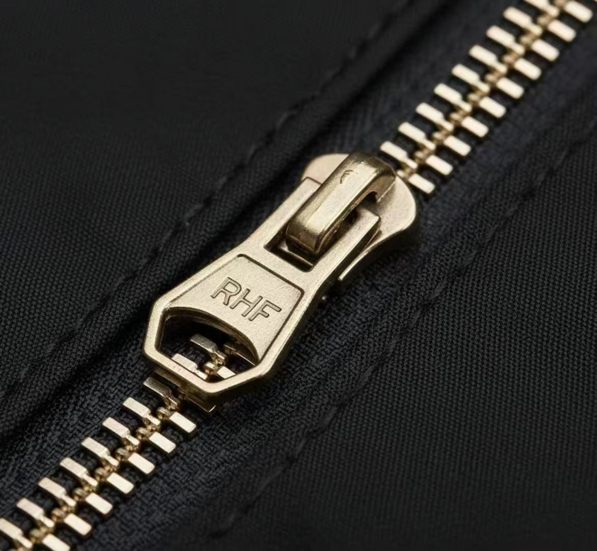 Premium RHF brass metal zipper with smooth sliding performance RHF metal zipper