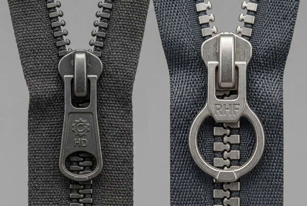 Heavy-duty metal zippers used in tactical gear, military and police uniforms, firefighter clothing and heavy-duty luggage