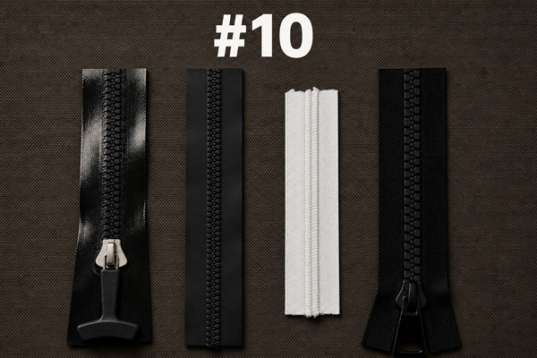 Heavy-duty #10 zipper size for industrial applications