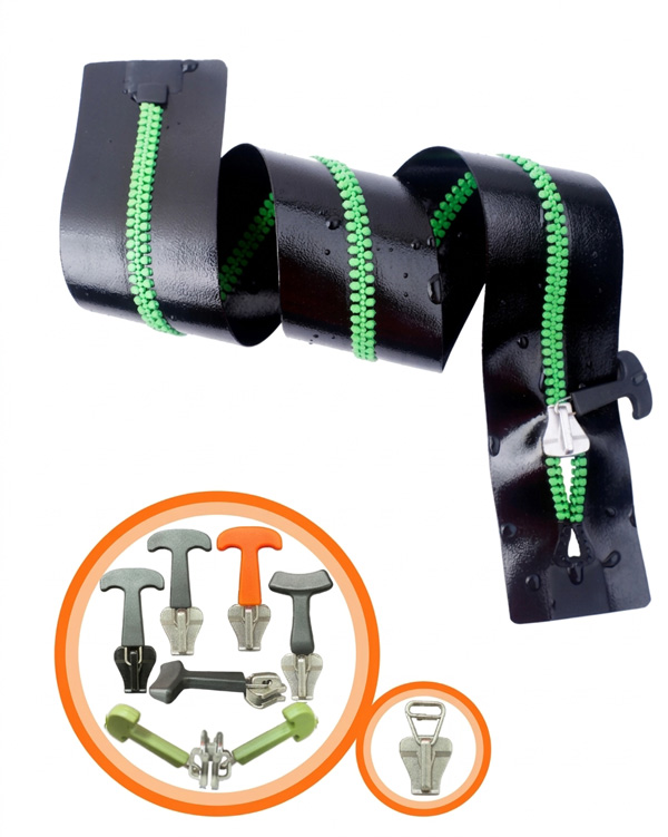 T-shaped airtight zipper puller designed for gloved operation